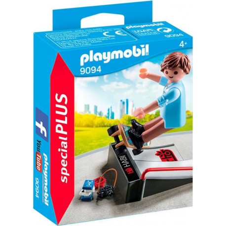 PLAYMOBIL 9094 Action - Skateur Avec Rampe