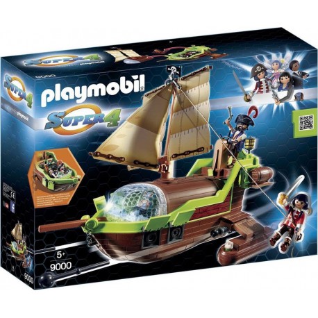 PLAYMOBIL 9000 Super 4 - Bateau Pirate Caméléon avec Ruby