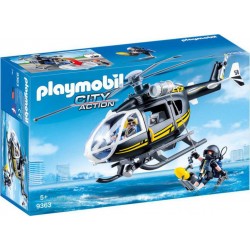 PLAYMOBIL 9363 City Action - Hélicoptère Et Policiers D'Elite