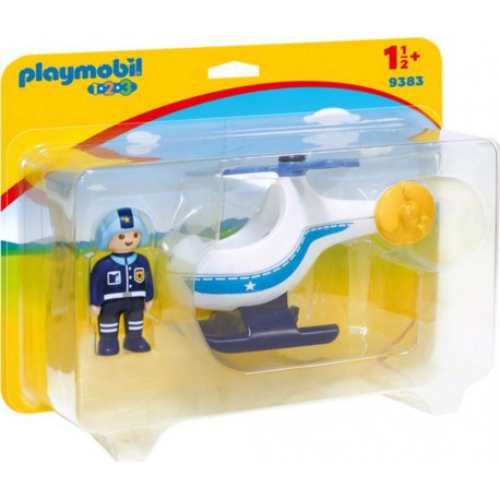 PLAYMOBIL 9383 1.2.3 - Hélicoptère De Police