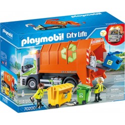 PLAYMOBIL 70200 City Life - Camion de recyclage des ordures