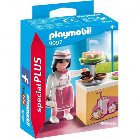 PLAYMOBIL 9097 Special Plus - Pâtissière Avec Gâteaux