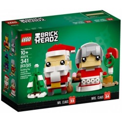 LEGO 40274 BrickHeadz - Le Père Et La Mère Noël