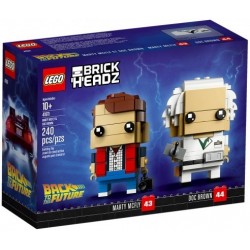 LEGO 41611 BrickHeadz Back To The Future - Marty McFly Et Doc Brown