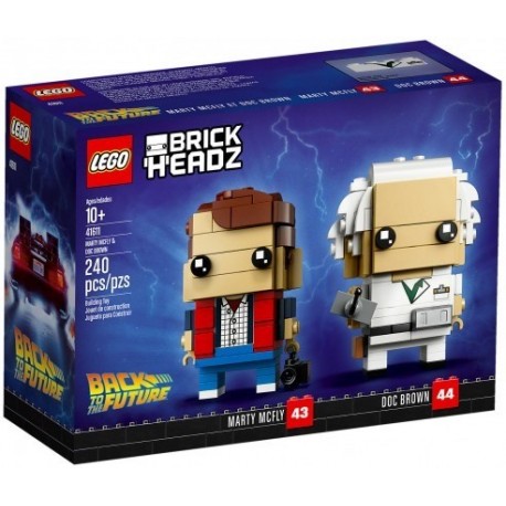 LEGO 41611 BrickHeadz Back To The Future - Marty McFly Et Doc Brown