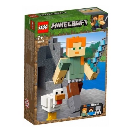 LEGO 21149 Minecraft - Bigfigurine Minecraft Alex Et Son Poulet
