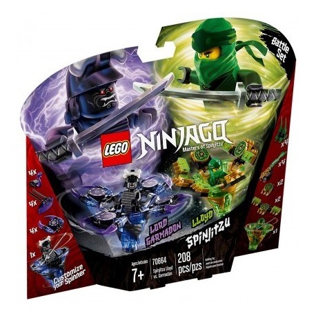 LEGO 70664 Ninjago - Toupies Spinjitzu Lloyd VS Garmadon