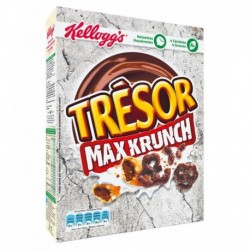 Kellogg’s Trésor Max Krunch Chocolat Noisettes 375g (lot de 3)