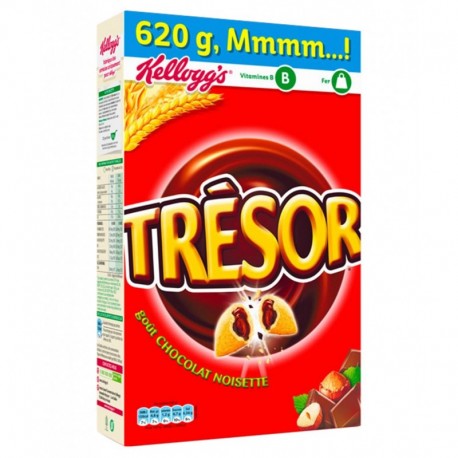 Kellogg’s Trésor Chocolat Noisettes Maxi Format 620g (lot de 3)