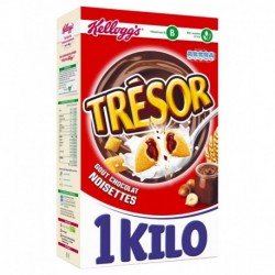 Kellogg’s Trésor Chocolat Noisettes Méga Format 1Kg (lot de 3)