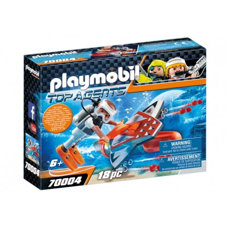 PLAYMOBIL 70004 Top Agents - Propulseur Sous-Marin Spy Team