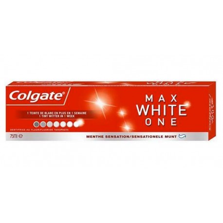 Colgate Dentifrice Max White One Menthe Sensation 75ml (lot de 4)