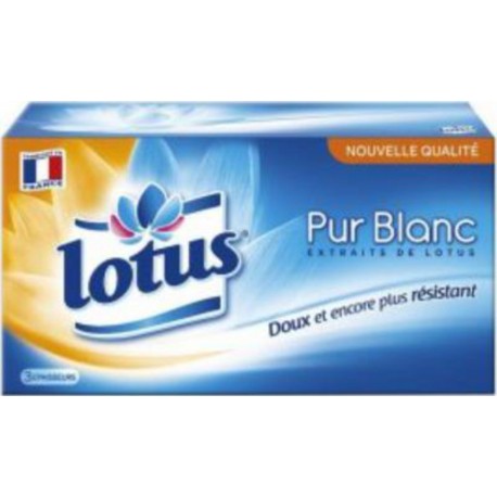 Lotus Pur Blanc 90 Mouchoirs