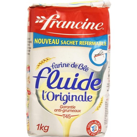 Francine Farine de blé T45 fluide 1Kg