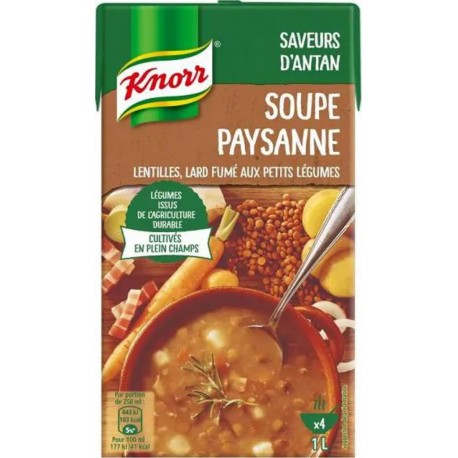 Knorr Soupe lentille lard fumé