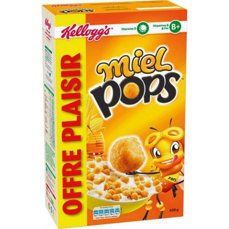 Kellogg’s Miel Pops Offre Plaisir 620g (lot de 3 paquets)