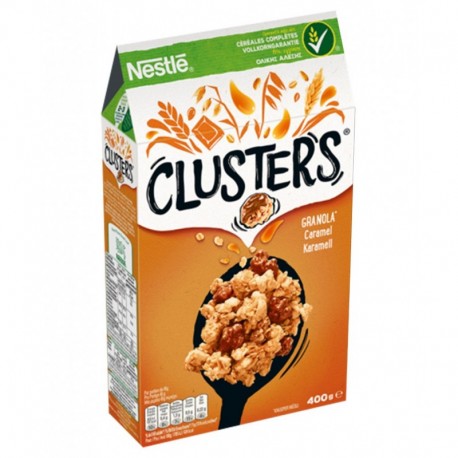 Nestlé Clusters Granola Caramel 400g (lot de 4)