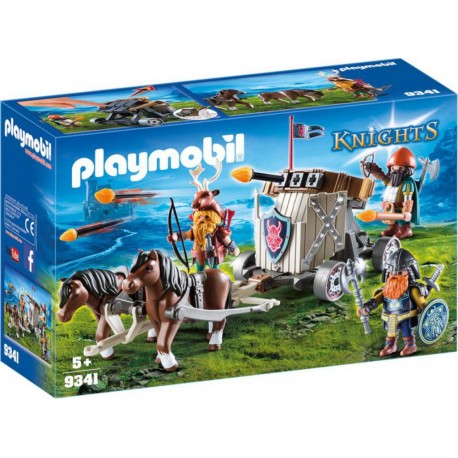 PLAYMOBIL 9341 Knights - Char De Combat Et Nains