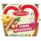 MATERNE Compotes Pomme Rhubarbe 4x100g