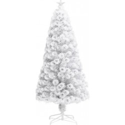 Sapin de Noël artificiel LED multicolore Blanc 150cm