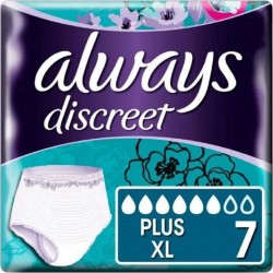 Always Discreet Culottes pour incontinence Taille Plus XL x6 paquet 7 culottes
