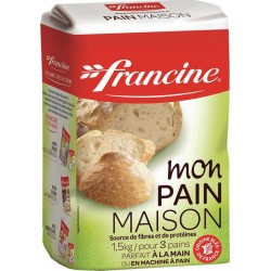 Francine Mon Pain Maison Source de Fibres et de Protéines 1,5Kg (lot de 6)