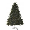 Sapin de Noël artificiel lumineux LED blanc chaud 200cm