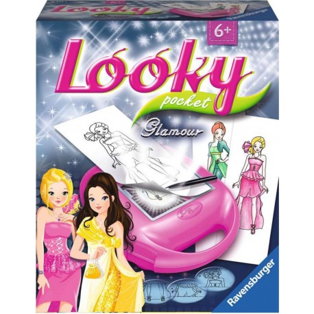 Ravensburger Looky pocket glamour Dessin de mode - Stylisme - Jeu créatif - Enfants dès 6 ans - 18623