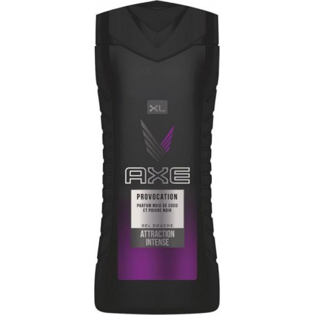 Axe Gel Douche Homme XL Provocation Parfum Noix de Coco et Poivre Noir 400ml (lot de 3)