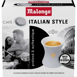 Malango Italian Style Espresso 16 Dosettes