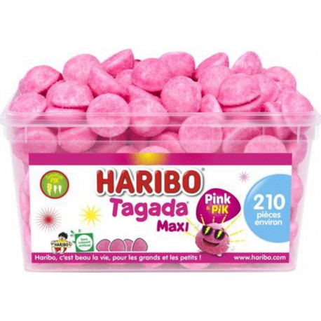 Haribo Tagada Pink Rose 210 pièces (lot de 5)