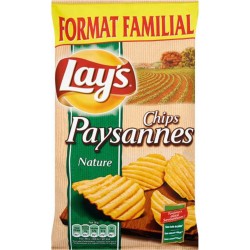 Lay’s Chips Paysannes Nature Format Familial 300g (lot de 6)