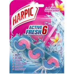 Harpic Bloc Cuvette Active Fresh Fleurs Tropicales (lot de 4)