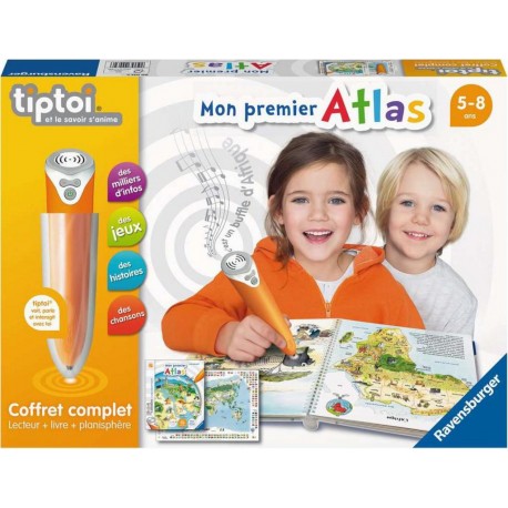 Ravensburger tiptoi® - Coffret complet lecteur interactif + Livre Atlas