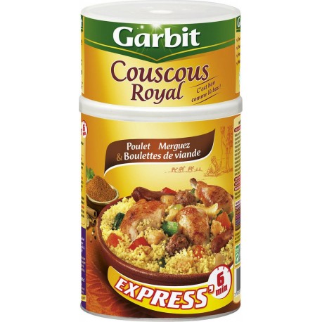 Garbit Couscous Royal Poulet Merguez Boulettes de viande 1,25Kg