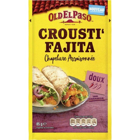 Old El Paso Crousti’Fajita Chapelure Assaisonnée Doux 85g