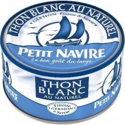 Petit Navire Thon Blanc Au Naturel 190g (lot de 5)