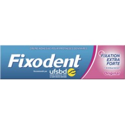 Fixodent Fixation Extra Forte + Antibactérien Original 47g (lot de 3)