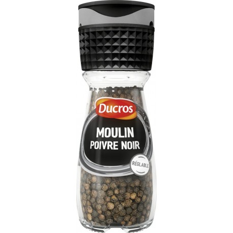 Ducros Poivre grains noir force 28g