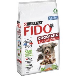 FIDO CROQ MIX ADULTE BOEUF 3Kg