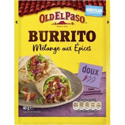 Old El Paso Burrito Mélange aux Épices Doux 40g (lot de 6)