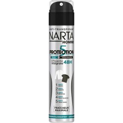 Narta Homme Spray Anti-Transpirant Efficacité Intégrale 48h Fraîcheur Maximale 200ml (lot de 4)