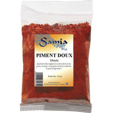 Samia Piment doux Moulu 100g (lot de 4)