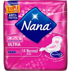 Nana Serviettes Hygiéniques Ultra Normal Plus x14 (lot de 4)