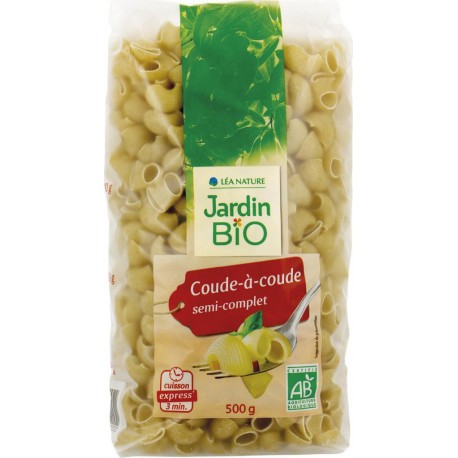 Jardin Bio Logique Pâtes Coude-à-coude semi-complet JARDIN BIO'LOGIQUE 500g