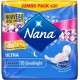 Nana Serviettes Hygiéniques Ultra Goodnight Jumbo Pack x20 (lot de 4)