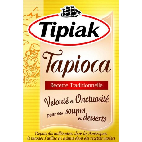 Tipiak Tapioca Recette Traditionnelle Velouté et Onctuosité pour Vos Soupes et Desserts 250g (lot de 4)