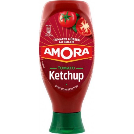 Amora Tomato Ketchup Tomates Mûries au Soleil 850g (lot de 5)