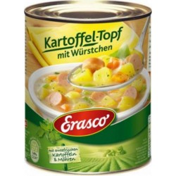Erasco Kartoffel-Topf Mit Würstchen 800g (lot de 6)