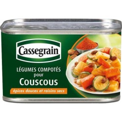 Cassegrain Légumes Couscous Epices Douces et Raisins Secs 375g (lot de 5)